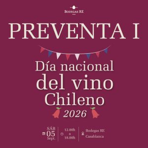 Preventa Día Nacional del Vino Chileno